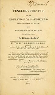 Cover of Fénelon's treatise on the education of daughters by François de Salignac de La Mothe-Fénelon
