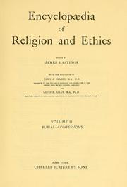 Front cover of Encyclopaedia of religion and ethics by James Hastings