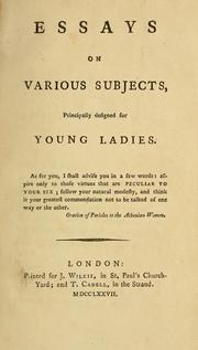 Front cover of Essays on various subjects by Hannah More