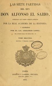 Front cover of Las siete partidas del rey don Alfonso el Sabio by Gregorio López