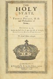 Cover of The holy state by Thomas Fuller