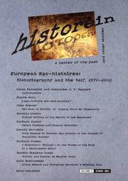 Cover of European Ego-histoires by Luisa Passserini