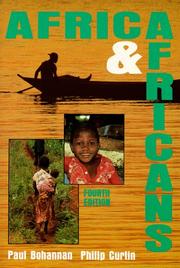 Front cover of Africa and Africans by Paul Bohannan