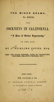 Front cover of Cockneys in California ... by J. Stirling Coyne