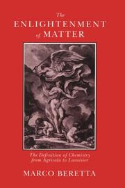 Front cover of The enlightenment of matter by Marco Beretta