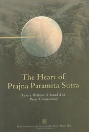 Front cover of The heart of Prajna paramita sutra by Hsuan Hua