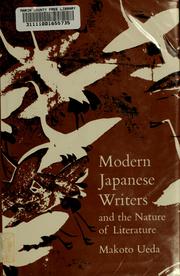 Cover of Modern Japanese writers and the nature of literature by Makoto Ueda