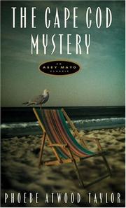 Front cover of The Cape Cod Mystery by Phoebe Atwood Taylor