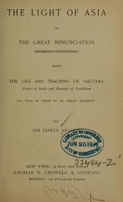 Front cover of The light of Asia by Edwin Arnold