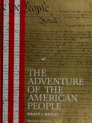 Cover of The adventure of the American people by Henry F. Graff