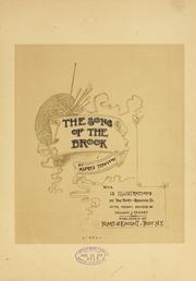 Cover of The song of the brook by Alfred Lord Tennyson