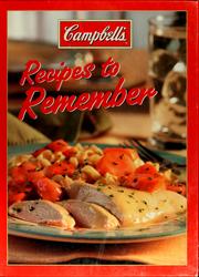 Cover of Recipes to remember by Unknown