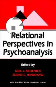 Cover of Relational perspectives in psychoanalysis by Neil J. Skolnick