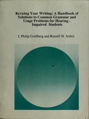 Front cover of Revising your writing by J. Philip Goldberg