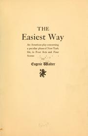 Cover of The easiest way by Walter, Eugene
