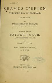 Front cover of Shamus O'Brien by Sheridan Le Fanu