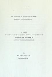 Front cover of The dispersion of the velocity of sound in methyl and ethyl acetate by Neil Lewis Ellis