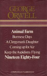 Front cover of Novels (Animal Farm / Burmese Days / Clergyman's Daughter / Coming Up for Air / Keep the Aspidistra Flying / Nineteen Eighty-Four) by George Orwell