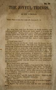 Front cover of The joyful tidings by Samuel Boykin