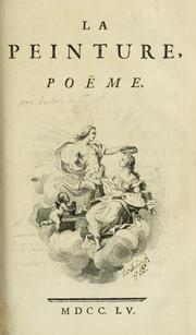 Front cover of La peinture by Louis Guillaume Baillet de Saint Julien