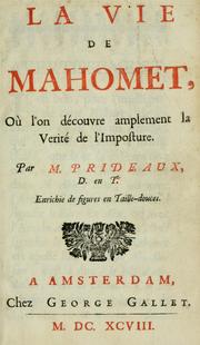Cover of La vie de Mahomet by Humphrey Prideaux