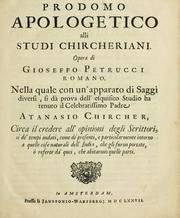 Cover of Prodomo apologetico alli studi Chircheriani by Giuseppe Petrucci