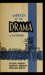 Front cover of Aspects of the drama by Sylvan Barnet