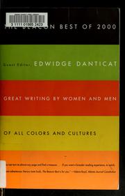 Front cover of Beacon Best of 2000 by Edwidge Danticat