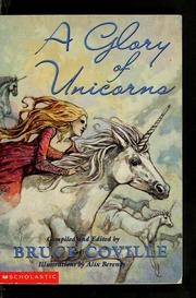 Front cover of A glory of unicorns by Bruce Coville