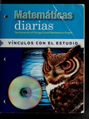 Cover of Matemáticas diarias by University of Chicago. School Mathematics Project