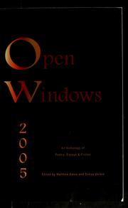 Cover of Open windows by Sonya Unrein