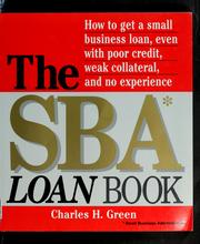Front cover of The SBA loan book by Charles H. Green