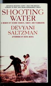 Cover of Shooting water by Devyani Saltzman