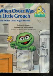 Cover of When Oscar Was a Little Grouch and Other Good-Night Stories by Liza Alexander