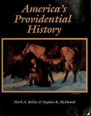 Front cover of America's providential history by Mark A. Beliles
