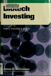 Cover of Biotech investing by Jim McCamant