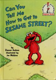 Cover of Can you tell me how to get to Sesame Street? by Eleanor Hudson