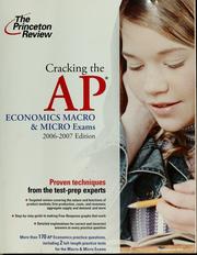Front cover of Cracking the AP economics macro & micro exams by David A. Anderson