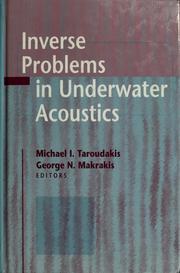 Cover of Inverse problems in underwater acoustics by Michael I. Taroudakis