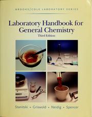 Front cover of Laboratory handbook for general chemistry by Conrad L. Stanitski