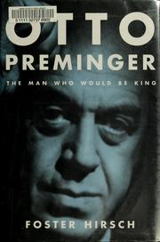 Cover of Otto Preminger by Foster Hirsch