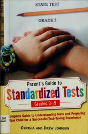 Front cover of Parent's guide to standardized tests for grades 3-5 by Cynthia Johnson