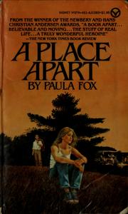 Cover of A Place Apart by Paula Fox