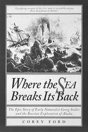 Cover of Where the sea breaks its back by Corey Ford