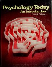 Cover of Psychology today by Jay Braun