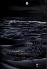 Cover of The sacred desert by David Jasper
