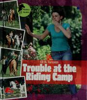 Front cover of Trouble at the riding camp by Eli B. Toresen