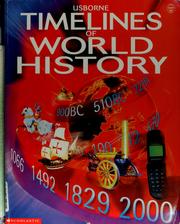 Front cover of Usborne timelines of world history by Jane Chisholm