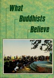Front cover of What Buddhists believe by K. Sri Dhammananda