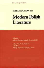 Cover of Introduction to modern Polish literature by Adam Gillon